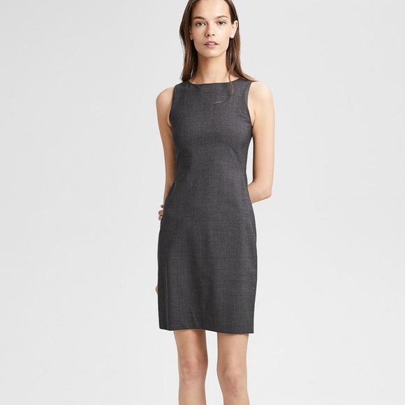 dark grey sheath dress
